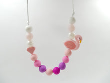 Load image into Gallery viewer, Kids Necklace- Silicone Pink Flamingo
