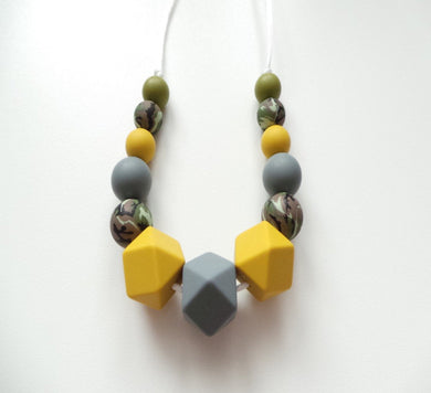Camouflage Print Necklace