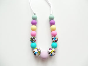 Kids Necklace- Silicone Colorful Beads