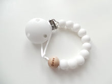 Load image into Gallery viewer, Personalised Engraved Name Silicone Dummy clip
