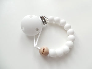 Personalised Engraved Name Silicone Dummy clip