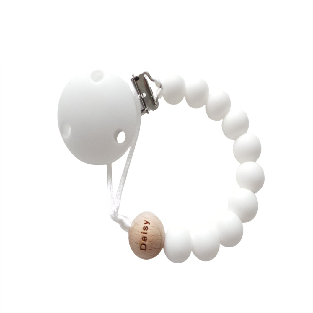 White dummy clip