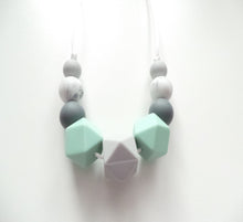 Load image into Gallery viewer, Mint &amp; Grey Mama necklace
