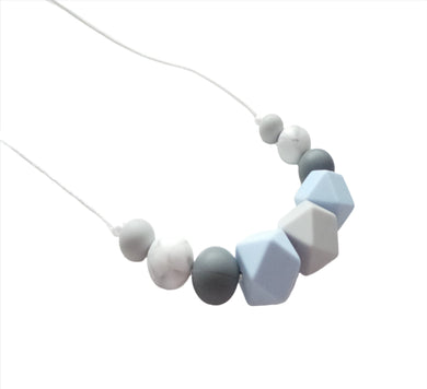 Blue & Grey Teething necklace