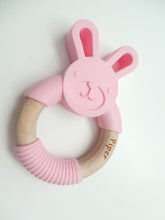 Load image into Gallery viewer, Personalised Bunny Teething Ring - More colours available
