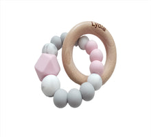 Load image into Gallery viewer, Personalised engraved baby teething ring
