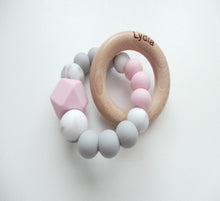 Load image into Gallery viewer, Personalised engraved baby teething ring
