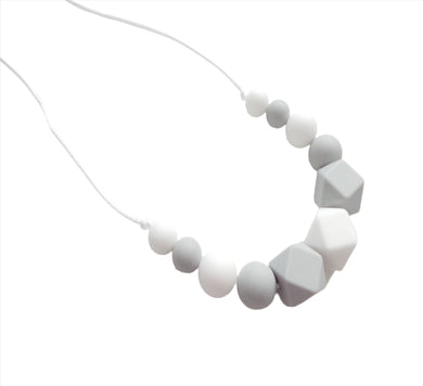 Grey & White Teething necklace