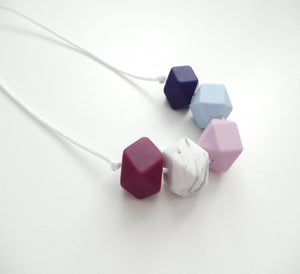 Hexagon Teething Necklace