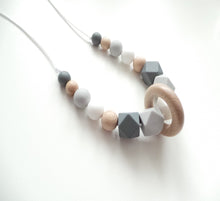 Load image into Gallery viewer, Silicone &amp; Wooden Teething Necklace
