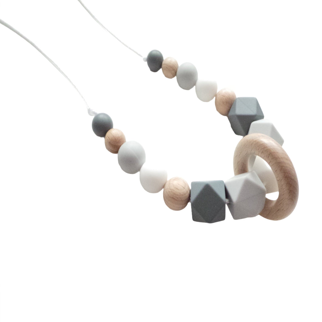 Silicone & Wooden Teething Necklace