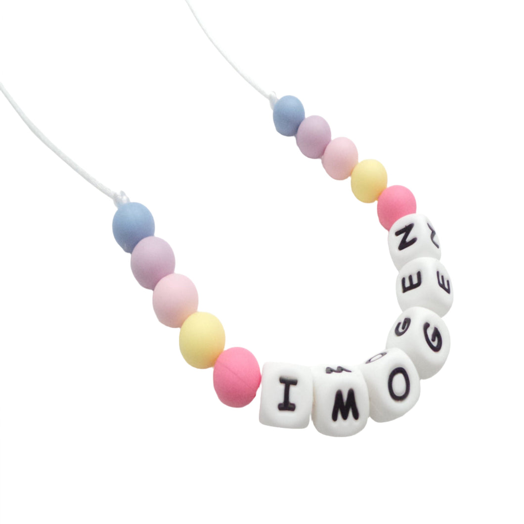 Personalised pastel Kids necklace