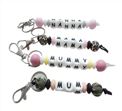 Personalised Mama Keyring