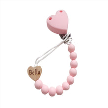 Load image into Gallery viewer, Personalised Heart Dummy clip
