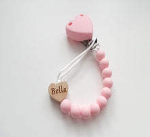Load image into Gallery viewer, Pink silicone dummy clip
