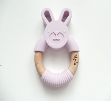 Personalised Bunny teething ring