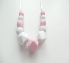 Load image into Gallery viewer, Teething Necklace Pink Marble &amp; Granite
