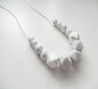 Silicone Marble Teething necklace