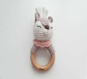 Crochet deer rattle