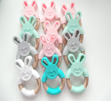 Load image into Gallery viewer, Personalised Bunny Teething Ring

