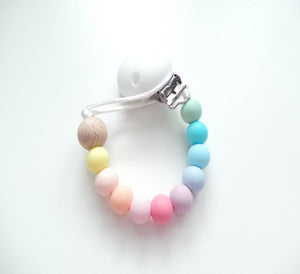 Pastel Rainbow Dummy clip