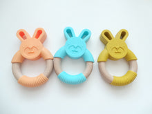 Load image into Gallery viewer, Personalised Bunny Teething Ring - More colours available
