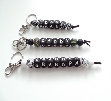 Personalised key ring for dad