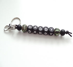 Personalised Camouflage Key Ring