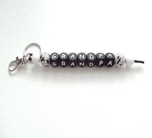 Personalised Beaded Key Ring