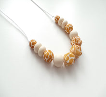 Load image into Gallery viewer, Giraffe print Teething necklace

