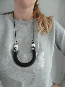 Cow Print Teething necklace