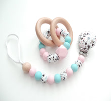 Load image into Gallery viewer, Terrazzo Dummy clip &amp; Teether
