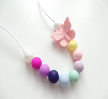 Load image into Gallery viewer, Pink Butterfly Kids Necklace
