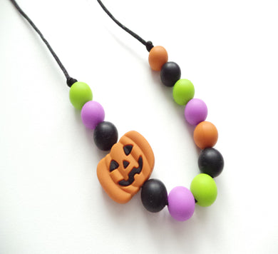 KIDS Halloween Pumpkin Necklace