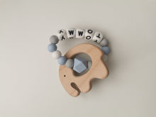 Load image into Gallery viewer, Personalised  Elephant Teething Ring - More colors available
