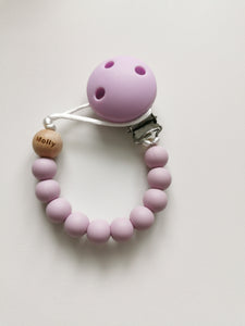 Personalised Engraved Name Silicone Dummy clip