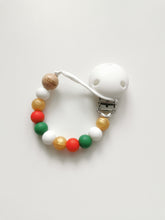 Load image into Gallery viewer, Christmas Silicone Dummy clip- Engraved Merry Christmas
