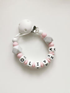 Pink & Marble Dummy clip