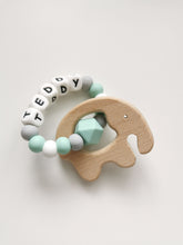 Load image into Gallery viewer, Personalised  Elephant Teething Ring - More colors available
