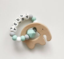 Load image into Gallery viewer, Personalised Elephant teether
