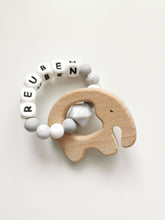 Load image into Gallery viewer, Personalised  Elephant Teething Ring - More colors available
