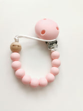 Load image into Gallery viewer, Personalised Engraved Name Silicone Dummy clip
