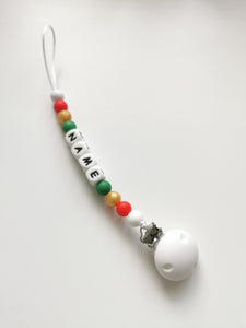 Christmas Personalised dummy clip