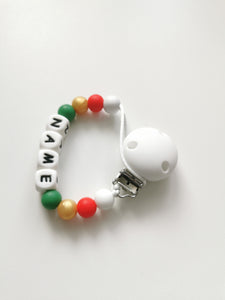Christmas Personalised dummy clip