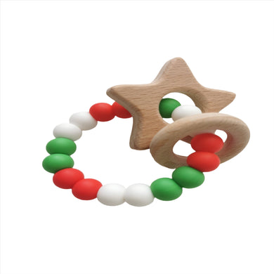 Christmas Teething Rattle Toy