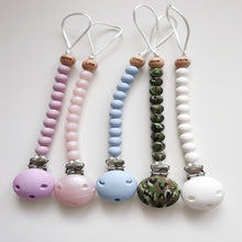 Load image into Gallery viewer, Personalised Engraved Name Silicone Dummy clip
