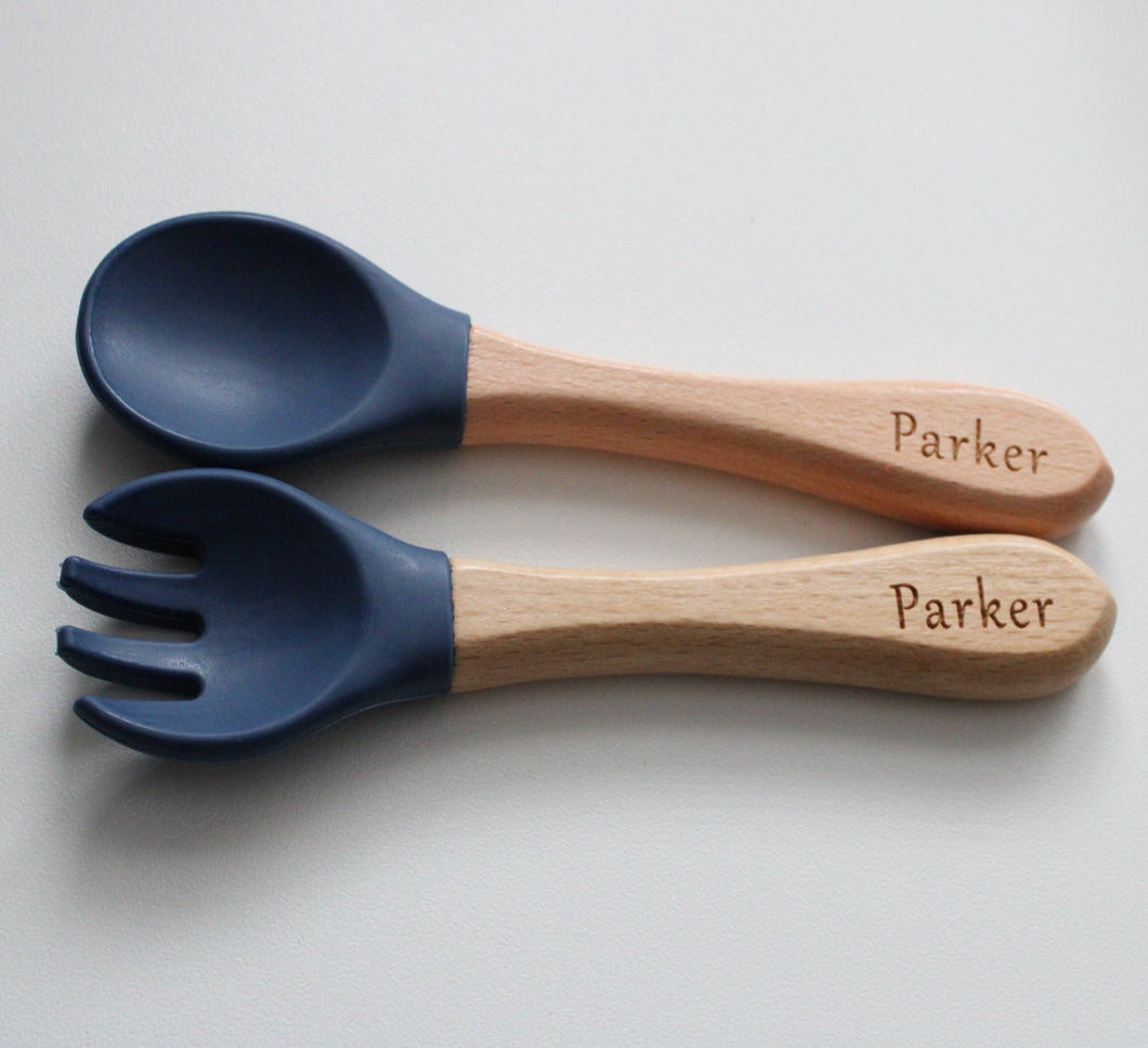 Perasonalised Weaning cutlery set