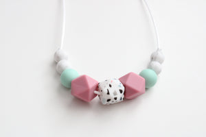 Teething necklace - Terrazzo