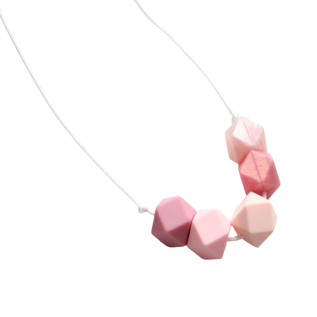 Teething necklace - Pink Shades 