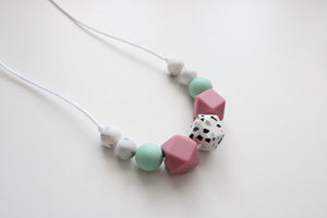 Teething necklace - Terrazzo